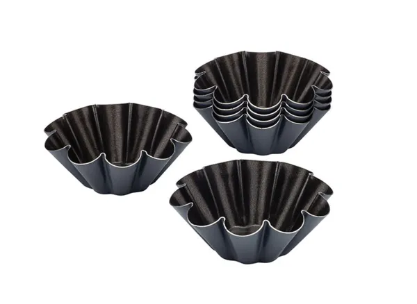 Moule à Brioche 10 Côtes - ⌀ 80 mm - Lot de 12