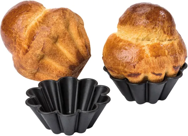 Moule à Brioche 12 Côtes - ⌀ 70 mm - Lot de 24