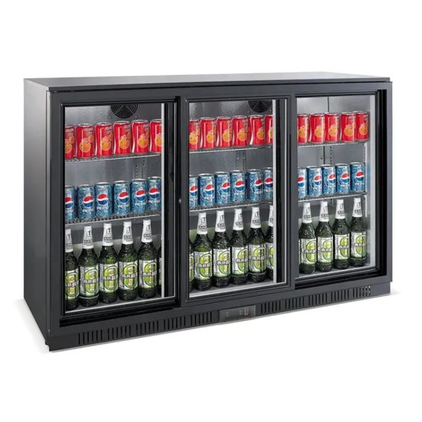 Arrière-Bar Réfrigéré à 3 Portes Coulissantes - 320 L