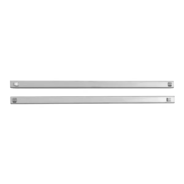 Paire de Glissières 460 mm pour Table Réfrigérée, Profondeur 20 mm, Supports de Bacs Coulissants