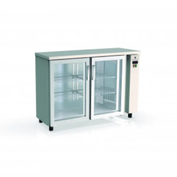 Arrière-Bar Réfrigéré - 2 Portes Vitrées Battantes - 325 L