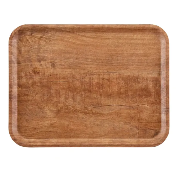 Plateau Rectangulaire Madeira - Brun Olive - 280 x 200 mm