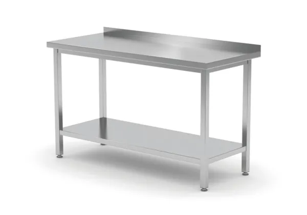 Table Murale Profi Line avec Étagère - L 1000 x P 600 mm