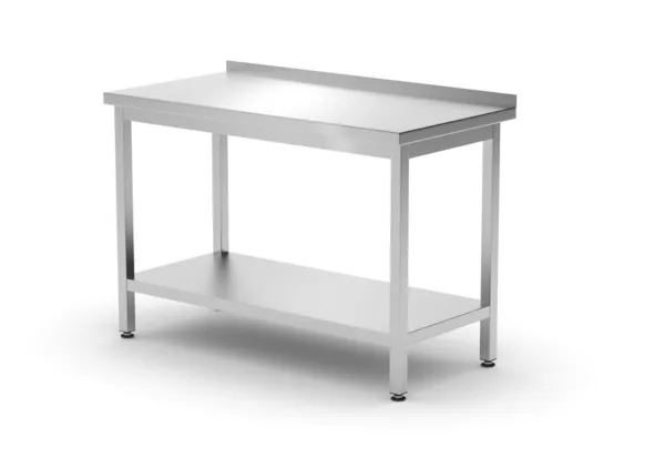 Table Murale Profi Line avec Étagère - L 1200 x P 600 mm