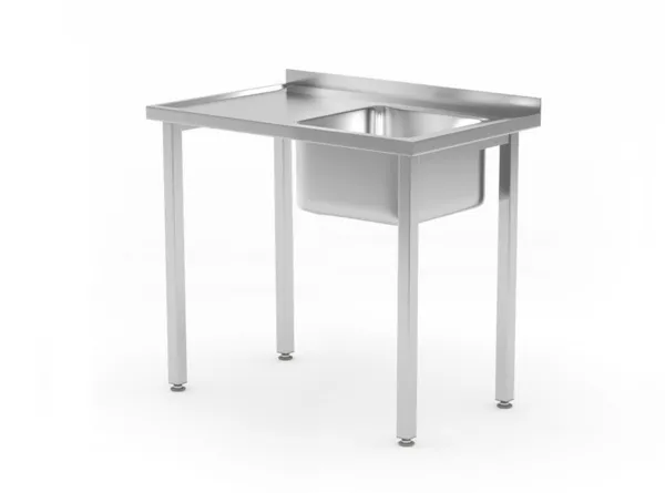 Plonge 1 Bac à Droite Kitchen Line - P 600 x L 800 mm