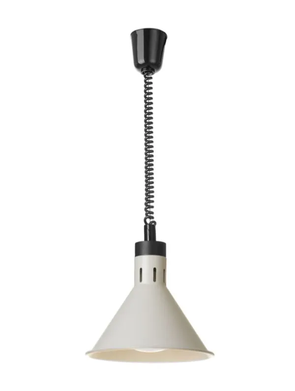 Lampe Chauffante Conique Réglable - Blanc