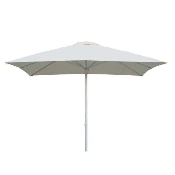 Parasol Corsica Natural Blanc Mate - 3 x 3 m