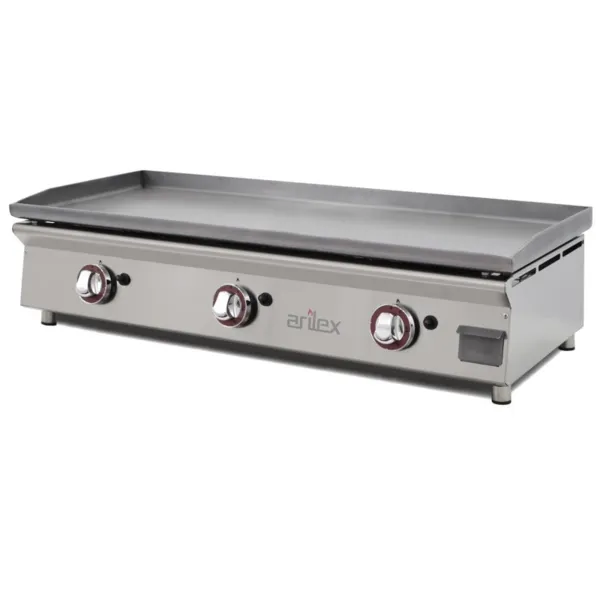 Plancha à Gaz Lisse Acier 6 mm - 100 cm