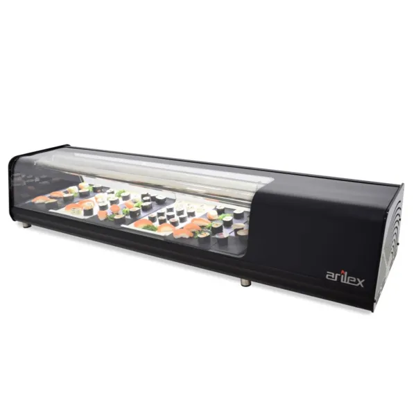 Vitrine Réfrigérée Vision Sushi - Plaque Lisse - L 1456 mm
