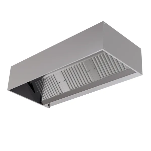 Hotte Cubique Profondeur 1100 avec Led et Sans Moteur - Longueur 4600