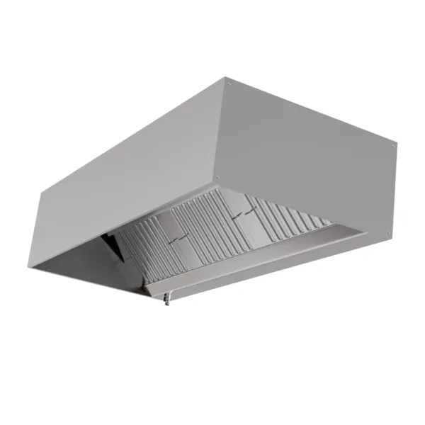Hotte Cubique Profondeur 900 avec Led et Sans Moteur - Longueur 1400