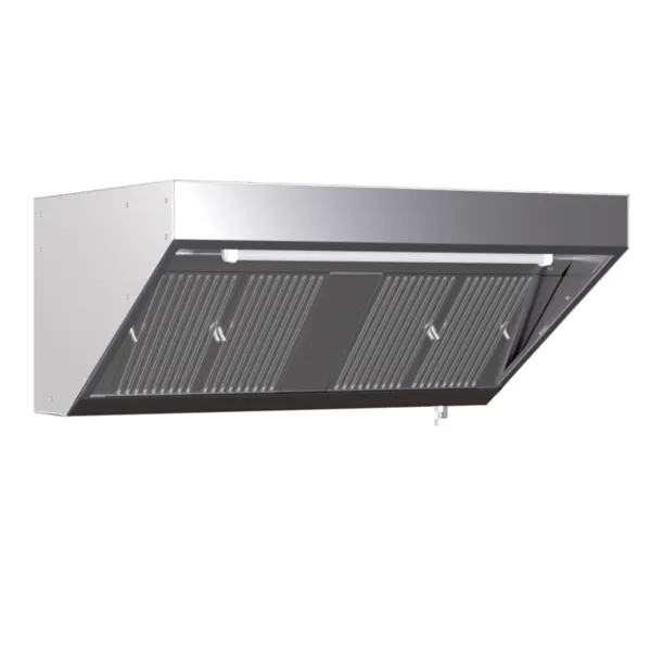 Hotte Snack Profondeur 900 avec Led et Sans Moteur - Longueur 3600