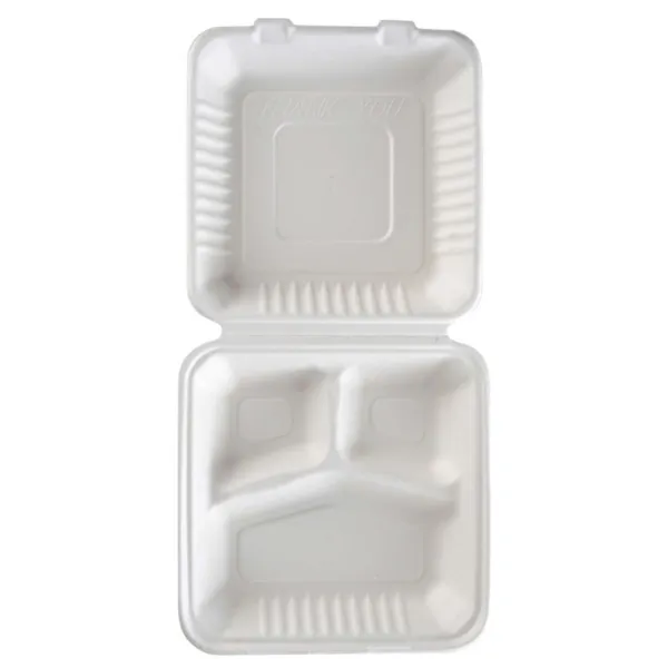 Lunch Box 3 Compartiments Carré - Lot de 50