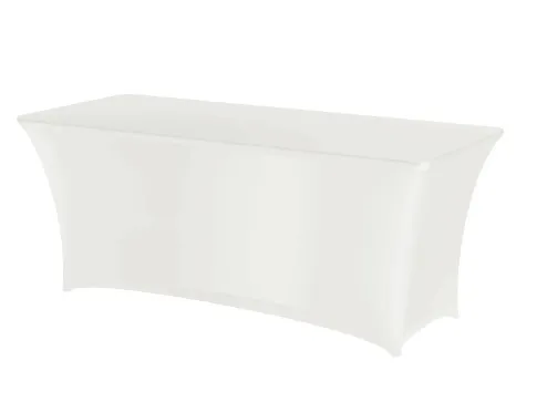 Housse pour Table Rectangulaire Blanche 1200