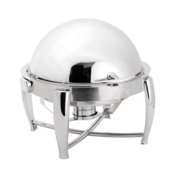 Chafing Dish Rond à Couvercle Rabattable LUXE 6 L - 600 x 570 mm