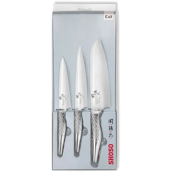 Set de 3 Couteaux Shoso - Office Universel et Santoku