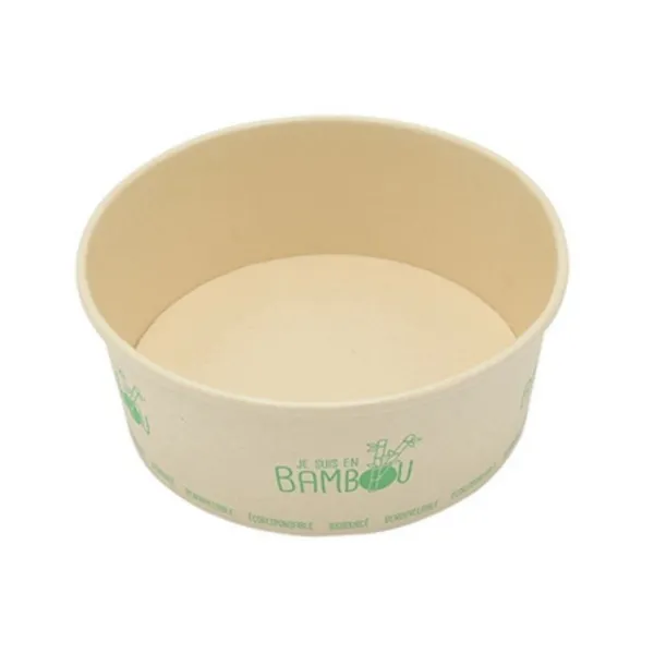 Bol à Salade en Bambou - 1300 ml - Lot de 50