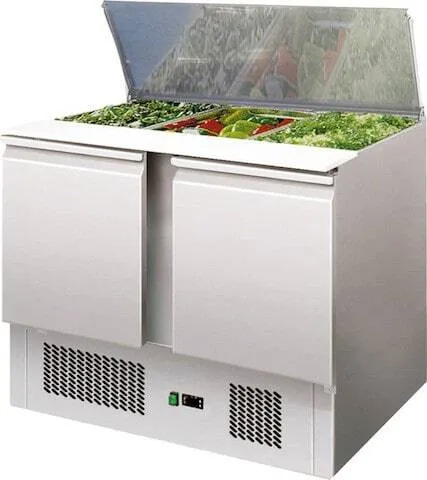 Saladette Réfrigérée - 2 x GN1/1 + 2 x GN1/4 - 2 Portes