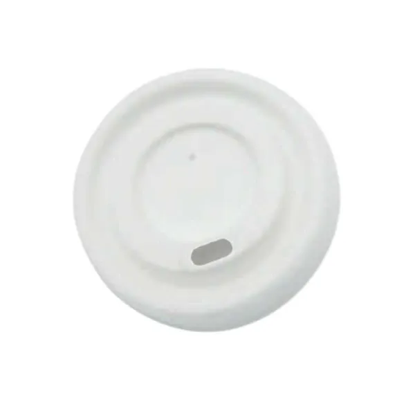 Couvercle Bagasse pour Gobelet Bambou 30 et 35 cl - Lot de 50