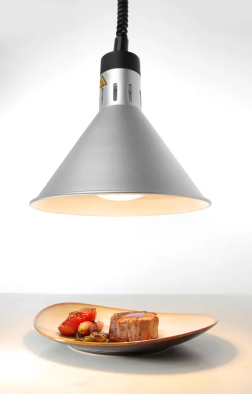 Lampe Chauffante Conique Argentée Réglable
