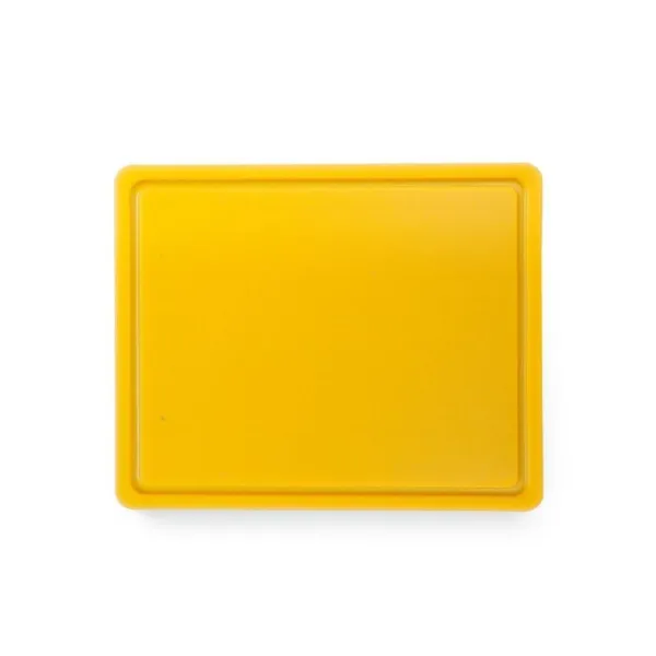 Planche à Découper HACCP - GN 1/2 - Jaune - 12 mm d'Epaisseur