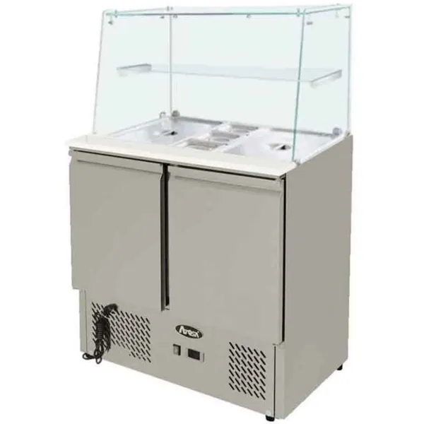Saladette Réfrigérée Positive - 300 L - 2 GN 1/1 et 3 GN 1/6