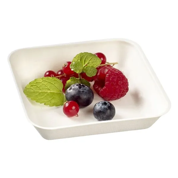 Assiette Kanopée Blanche - 100 x 100 mm - Lot de 50