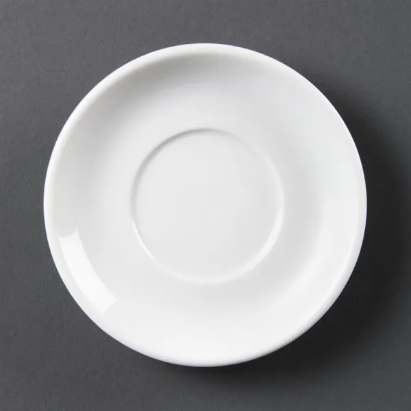 Soucoupe pour Tasse à Expresso Empilable Blanche 85 ml - Lot de 12