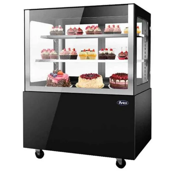 Vitrine Réfrigérée Droite Noire - 230 L