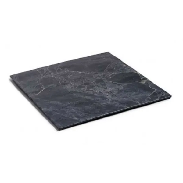 Assiette Carrée "Stone" En Mélamine - 285 X 285 Mm