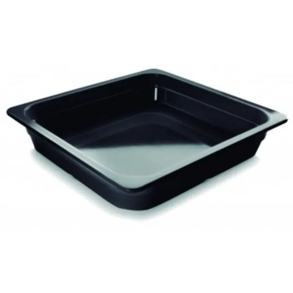 Bac Gastro GN 2/3 Noir Mélamine - Profondeur 65 mm - 5,5 L