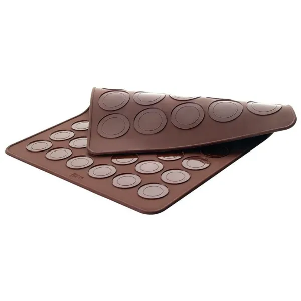 Moule à Macarons Double Face en Silicone - 390 x 290 mm