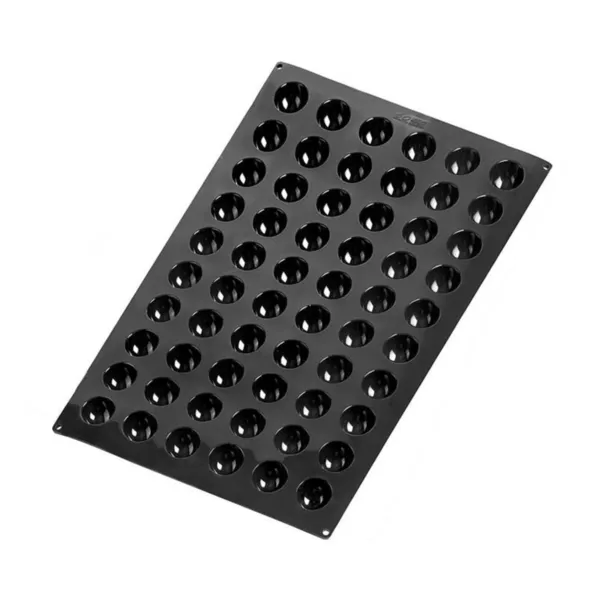 Moule à Gâteaux en Silicone Forme Demi-Sphère - 60 Pièces
