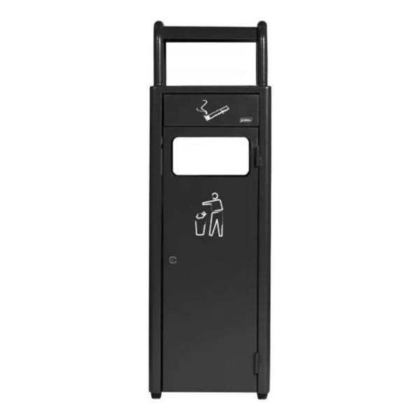 Conteneur avec Cendrier - 24 L - Gris Anthracite