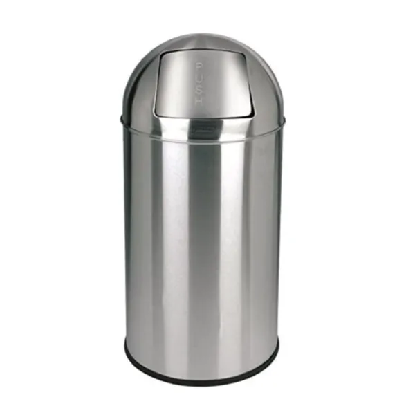 Poubelle Push Inox Miroir - 40 L