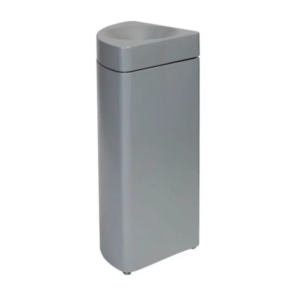 Collecteur Quart de Cercle Modulaire Gris Anti-Feu - 36 L