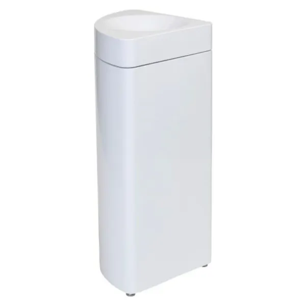 Collecteur Quart de Cercle Modulaire Blanc Anti-Feu - 36 L