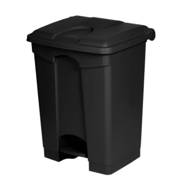 Poubelle Antibactérienne à Pédale Noire - 70 L