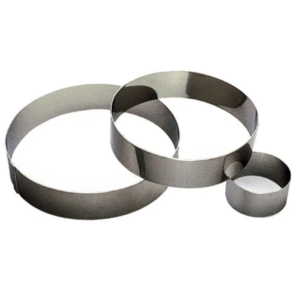 Cercle à Mousse en Inox - Ø 80 mm