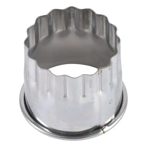 Découpoir Rond Cannelé en Inox - Ø 50 mm