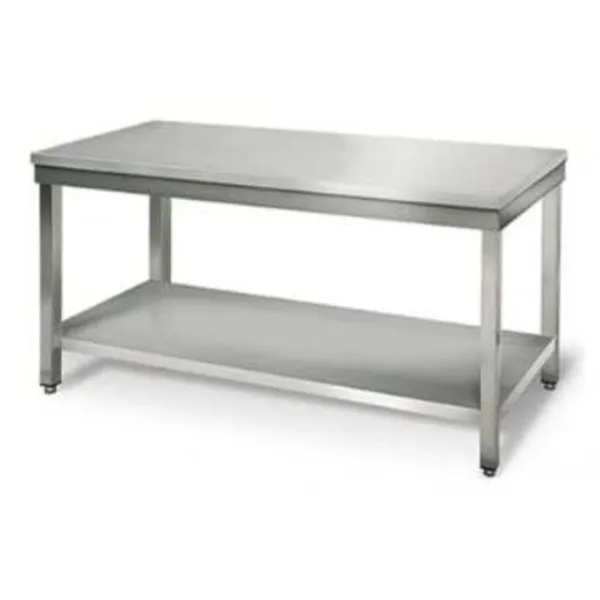 Table Inox avec Etagère - P 600 mm - L 1000 mm