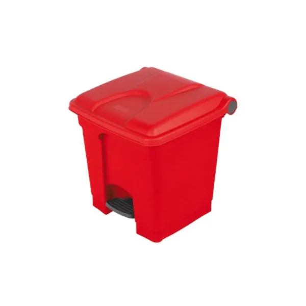 Poubelle à Pédale Rouge - 30 L