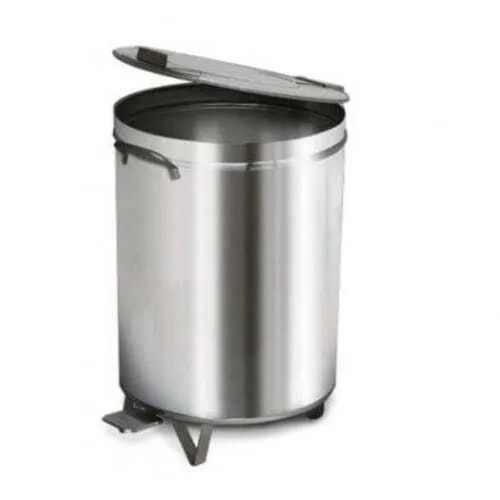 Poubelle Inox avec Pédale - 90 L
