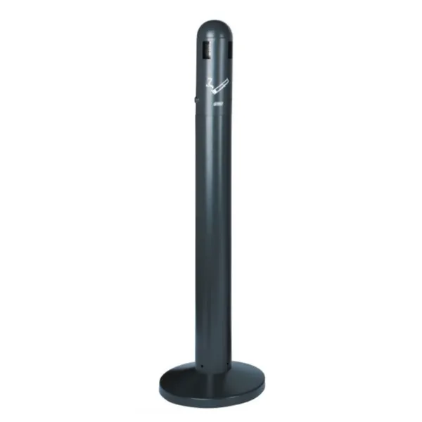 Cendrier Tubulaire sur Pied avec Bac Gris Anthracite - 3 L