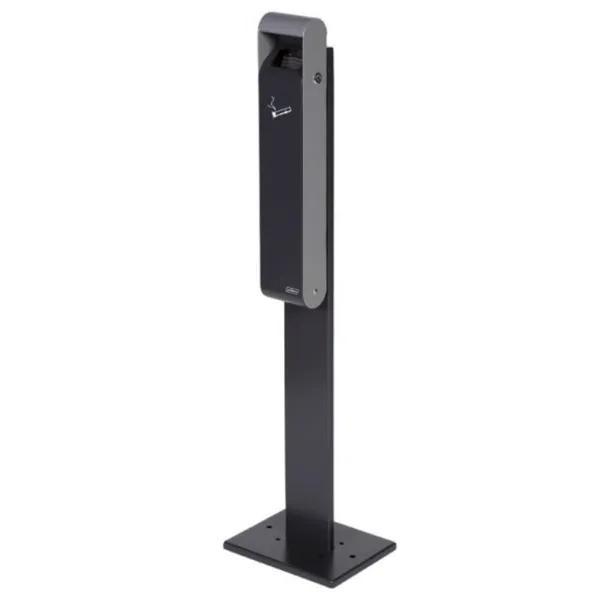 Cendrier Mural Slim avec Pied Gris Anthracite - 3 L
