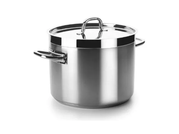 Marmite Professionnelle Basse Avec Couvercle - Chef Luxe - ø 28 cm - 10,7 L