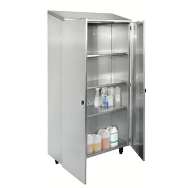 Armoire Rangement Modulable Inox 2 Portes Battantes - L 1200 mm