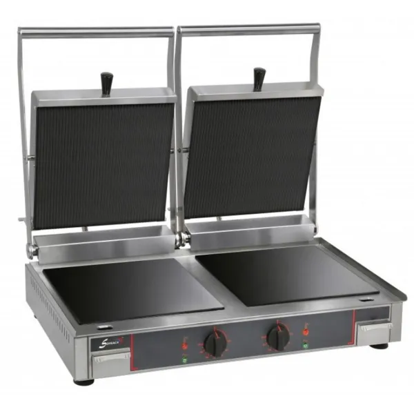 Grill Vitro Double à Plaques Mixtes