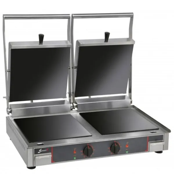 Grill Vitro Double à Plaques Lisses