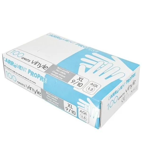 Gants en Vinyle Taille XL - Lot de 100